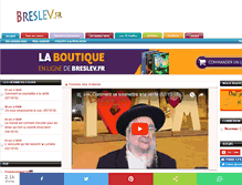 Tablet Screenshot of breslev.fr